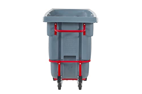 Rubbermaid Brute Dump Truck/Tilt Trash Cart/Garbage Collection/Recycling, 0.5 Cubic Yard, Heavy Load Capacity, 850 lbs., Gray, Distribution Centers/Warehouse/Manufacturing/Stadiums