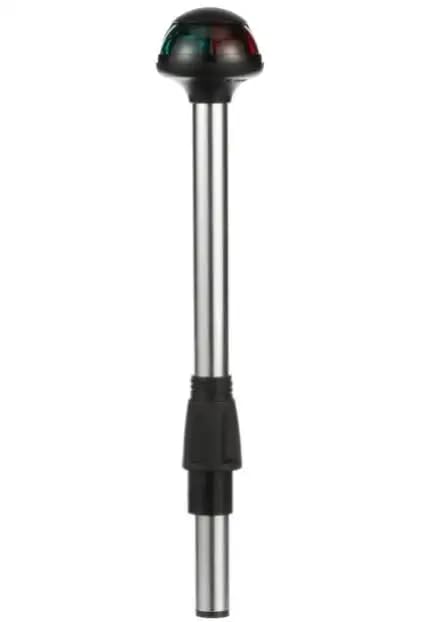 Pulsar Bi-Color Plug-In Stowaway Pole Light (Length: 10, Straight Lens: Red/Green) By Attwood Corporation