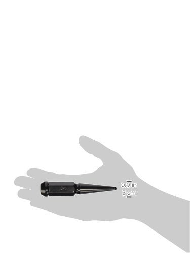 Spiked Metal Lugz Black 1/2" Thread 4.4" Overall Length kit Contains 25 Lugs & 1 Key