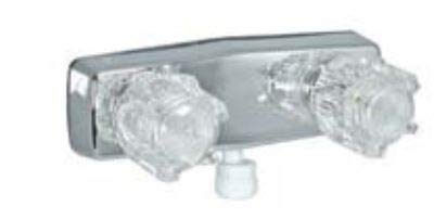 Shower Valve Phoenix Faucets W/Vac Brkr, 4In, 2 Smoke Knobs, Plastic, White - PF213245