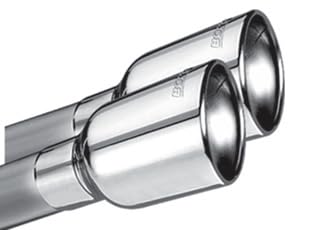 S-Type Borla 140820 Cat-Back Exhaust System 2.25 in. Pipe 4 in. Tip Dual Round Rolled Angle Cut Truck Dual Split Rear Exit Cat-Back Exhaust System