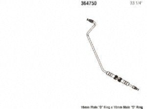 Power Steering Gates 364750 Hose Assembly Pressure Line