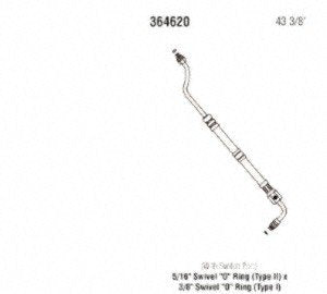 Power Steering Gates 364620 Hose Assembly Pressure Line