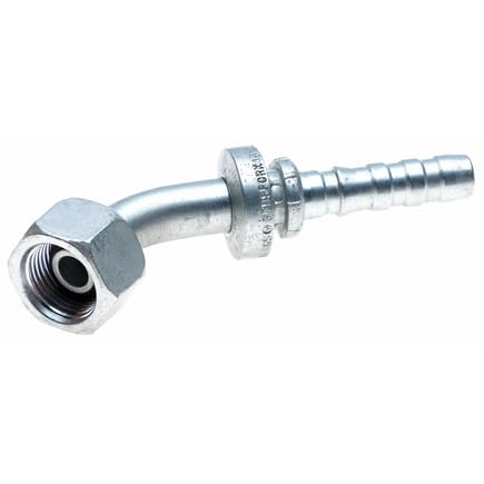 G20831-1010 nobrandname Female British Std Parallel Pipe O-Ring Swivel-45 Bent Tube (GlobalSpiral)