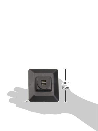 Valterra DG61030VP Diamond Group USB Charging Station Decor - Black