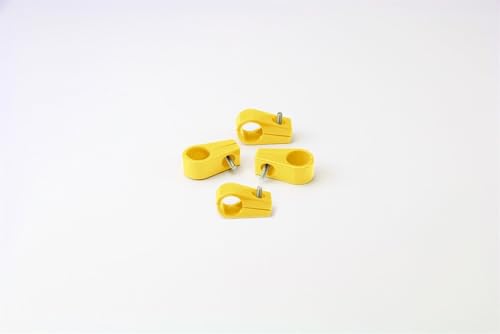 Single Place T-CLAMP, 1/2", 4 Pieces, Yellow