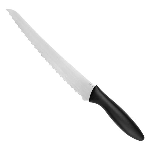 8-Inch Kershaw Serrated Bread Knife - Razor Sharp Stainless Steel Blade for Clean Cuts and Fewer Crumbs, Ergonomic Handle, Includes Sheath