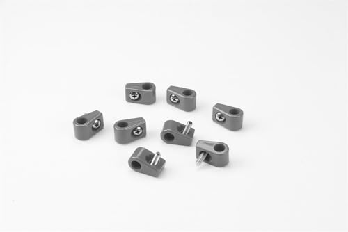 Single Place T-CLAMP, 3/16", 8 Pieces, Gray