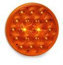 4" Round Custer CPL4A LED Light, 16 LEDs Amber