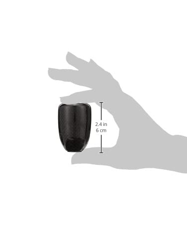 Mishimoto Carbon Fiber Shift Knob MMSK-CF, with 3 Thread Pitch Inserts for Universal Fit, Black