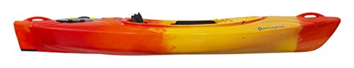 Kayaks Perception 10 | Sit Inside Kayak for Adults and Kids | Recreational and Multi-Water Kayak with Selfie Slot | 10' |Sunset