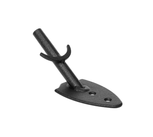 Skull Hooker Big Game Hook Powder-Coated Steel Flush Display Wall Mount, Mounts Bear, Deer & Antelope Specie Skulls, Black