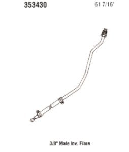 Power Steering Gates 353430 Return Line Hose Assembly