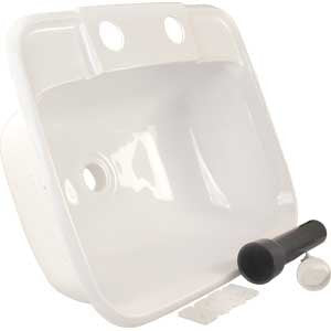 Molded Lavatory Sink JR Products 95351 - White