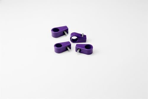 Single Place T-CLAMP, 5/8", 4 Pieces, Purple