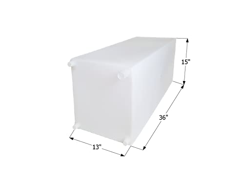 Icon 12727 WT2463 Fresh Water Tank, 36x15x13, 30 Gal., w/ 1/2" Fittings