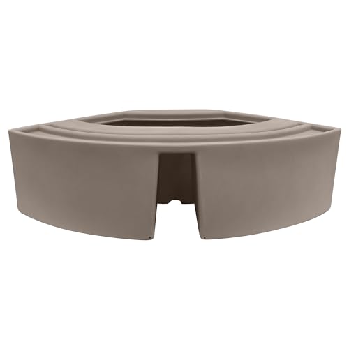 Wise Premier Series BM1146-1B-1725 Pontoon 32-Inch Bow Radius Corner Seat Base Only, Mocha Java