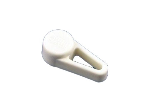 Flair-It Plastic Tear Drop Handle, 0.5" Size White 16447