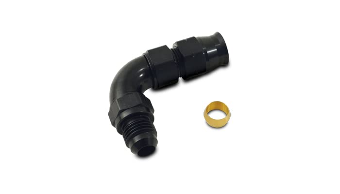 Vibrant 16586 Performance Fitting Tube Adapter 9 0 Degree -6AN Male to 3