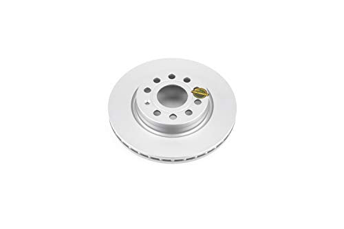 Power Stop EBR1289EVC Genuine Geomet Coated Front Brake Rotor For Volkswagen Jetta 2011-2015 [Model Specific] Evolution