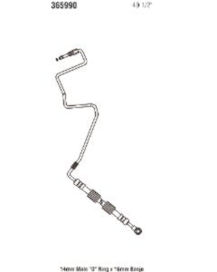Power Steering Pressure Line Hose Assembly Gates 365990