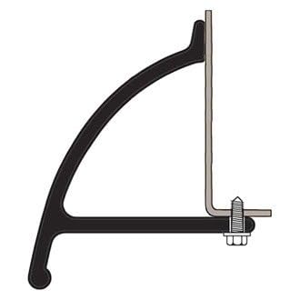 Pacer Performance Flexy Flares 52-205 Black 3-1/4" x 72" Full Coverage Heavy Duty Rubber Fender Extension Kit - 2 Piece