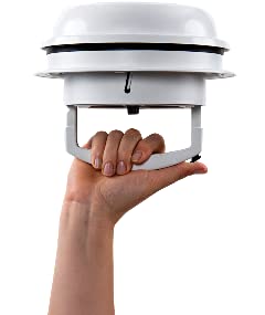 Maxx Air VENT MaxxFan Dome +, 6" Fan, Led, White