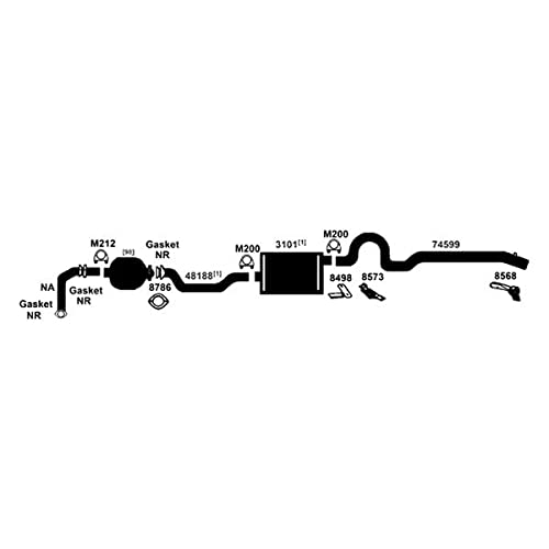 Exhaust Muffler AP Exhaust Products 7542