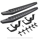 Go Rhino Running Boards RB20, Mounting Brackets, & 2 Pair of Drop Steps | Galvanized Steel, Textured Black | 6940998020PC | Fits 2009-2014 RAM 1500 Quad Cab Pickup