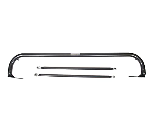 NRG Innovations 49-Inch Harness Bar, Universal Roll Bar for Racing Seats & 4/5/6 Point Harness, Midsize Vehicle Fit, Titanium, NRG-HBR-002TI