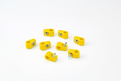 Single Place T-CLAMP, 3/16", 8 Pieces, Yellow