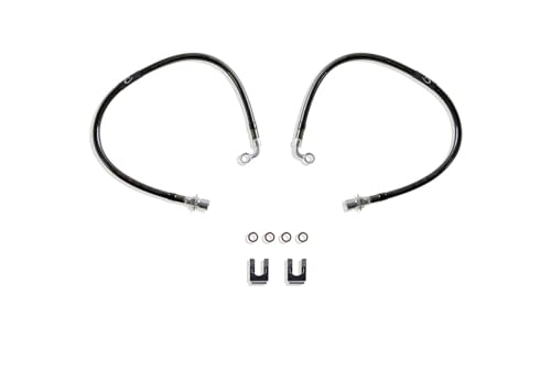 Part# 512200 MAX TRAC SUSPENSION'S is A Set of Front Extended Stainless Steel Braided Brake Lines