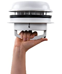Maxx Air VENT MaxxFan Dome +, 6" Fan, Led, White