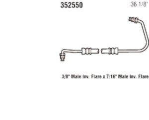 Power Steering Gates 352550 Hose Assembly Pressure Line