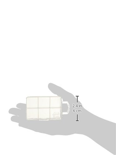 Micro Plano 6 Compartment Tackle Storage Box, Premium Tackle Storage, Clear, One Size (105000)
