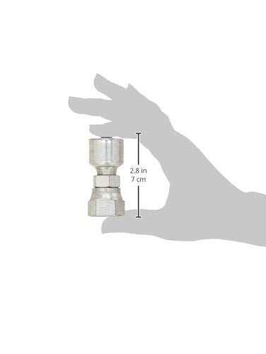 MegaCrimp Gates 6G-8FPX Couplings, Female Pipe Swivel, Zinc Plated Carbon Steel, 2.55", 3/8" ID
