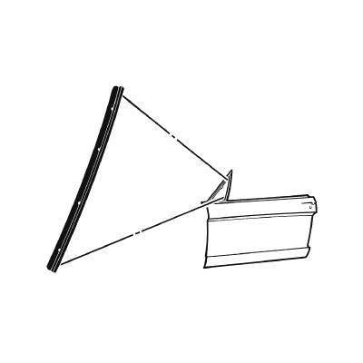 Vent Window Division Bar Seal Scott Drake C5ZZ-6521450-A
