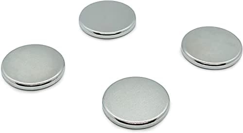 silwy® Set of 4 Power Magnets Including Four Adhesive Pads for Easy Attachment to All Objects - Flexible Use, Perfect for Caravaning, Camping and Boating