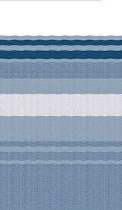 QJ198E00 Carefree Ocean Blue 19' Vinyl Roller Assembly (White Weatherguard)