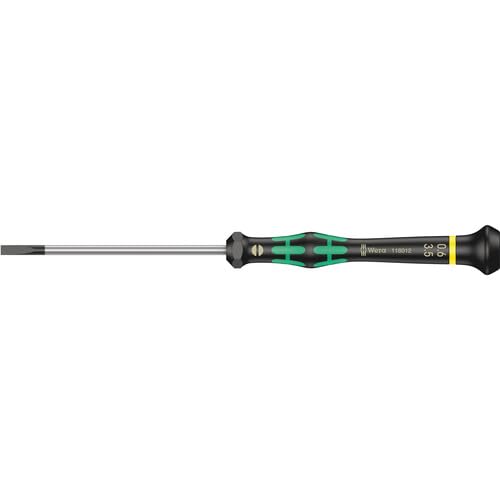 Wera 2035/6 Electronics Screwdriver Set and Rack, Kraftform MicroSlotted/Phillips, 6-Piece, 05118152001