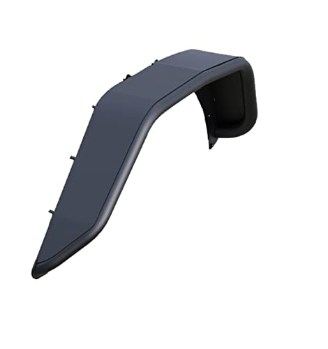 Tubular Black Horse Rear FENDER FLARES Matte Black Compatible with 2020-2025 Jeep Gladiator-TFFG20R