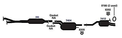Exhaust Bracket AP Exhaust Products 8309