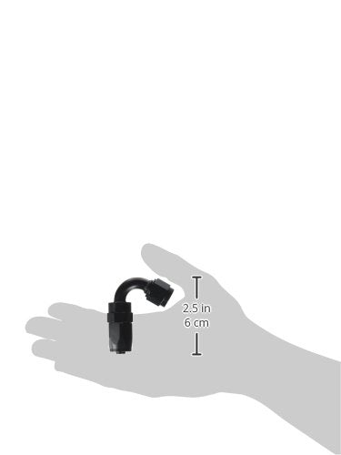 120 Degree Vibrant Performance Hose End Fitting; Hose Size: -6 AN