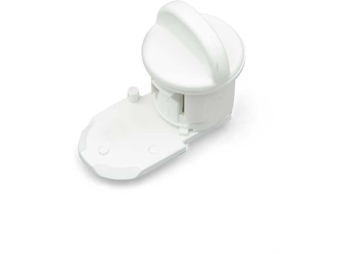 Polar White RV Camper Hatch Thumb Operated Lock PN 94156