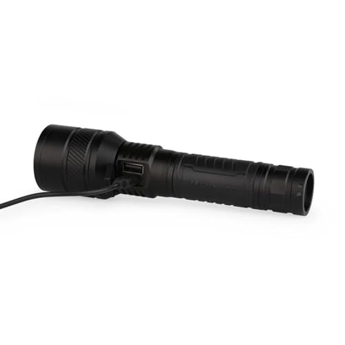 Rechargeable LUXPRO Bright LED Smart Flashlight - 1500 Lumens Long Range, Adjustable Focus, USB-C Fast Charging, TackGrip, Water-Resistant Tactical Flashlight for Work, Camping, Emergency - XP990