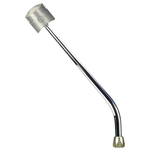 GM CO Shifter 4L60E Chrome 16" Single Bend Lever Piston Knob