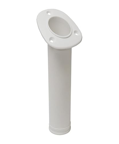 3447WP Whitecap Nylon Flush Mount Rod Holder - 30°, White