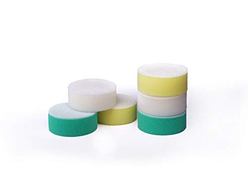 2” Maxshine Hook and Loop Foam Polishing Pads Kit – Specially Designed for Polishing Small Areas, Comes with 6 Pieces of Pads for Cutting, Polishing, Finishing (2 Pieces Each)
