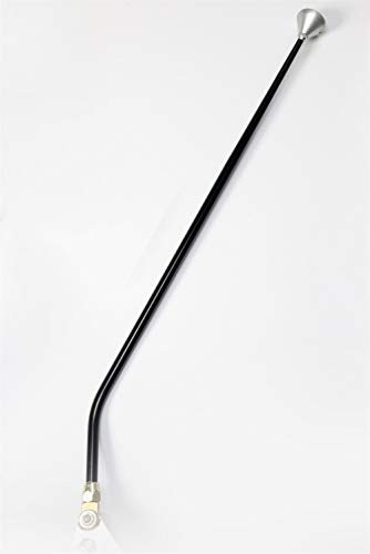 GM Powerglide FM Shifter Black 23" Single Bend Lever Mushroom Knob