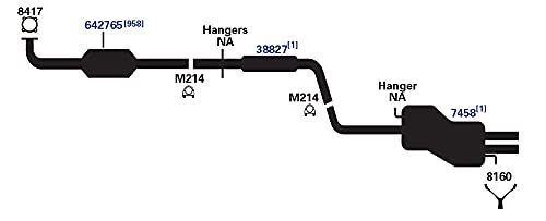 Exhaust Muffler AP Exhaust Products 7458